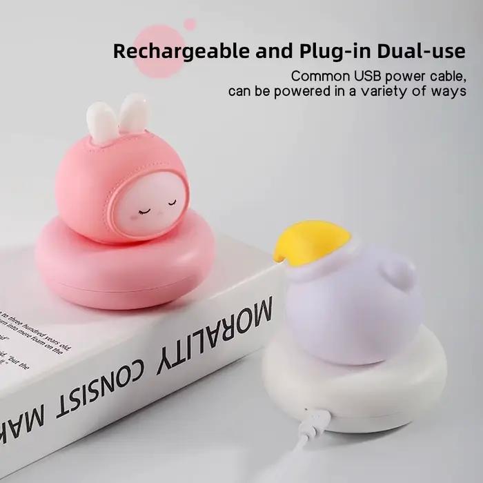 Veilleuse LED de dessin animé mignon, avec gradation multi-niveaux, commande tactile, lampe de chevet pour bébé, essentielle pour la décoration de la chambre d'enfant