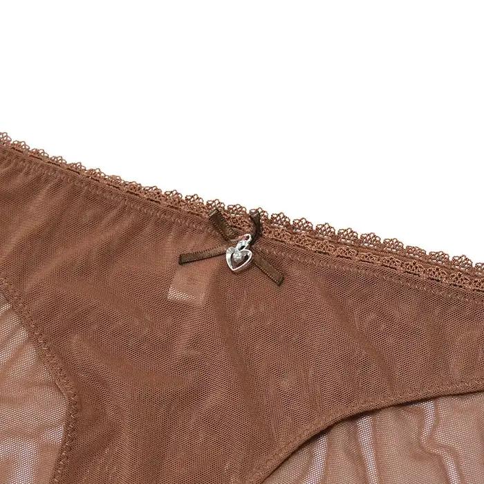 Soutien-gorge en maille de dentelle transparente sexy pour femmes