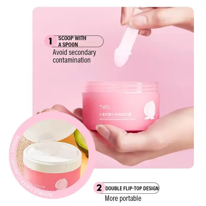 Baume nettoyant à l'avocat 4-en-1, démaquillant pour le visage, les yeux et les lèvres, fusion rapide, sans résidus, baume nettoyant doux, parfumé aux fruits
