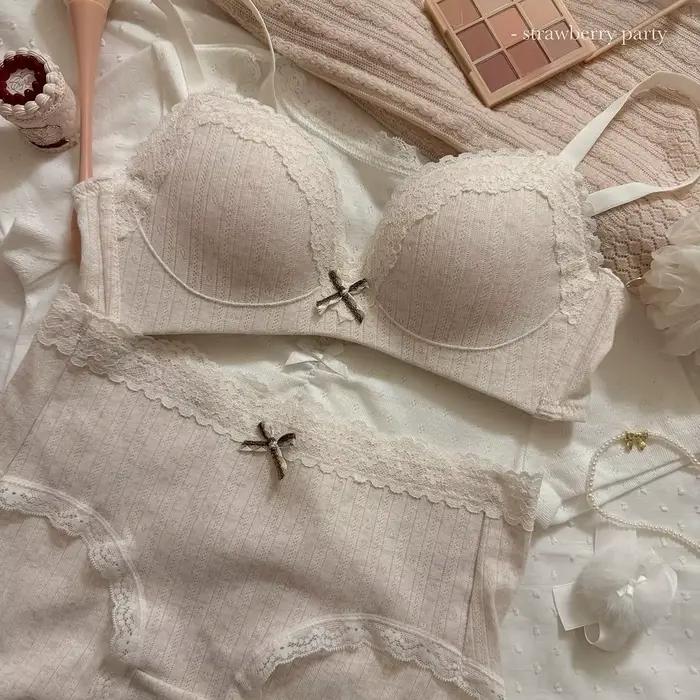Ensemble de soutien-gorge Floral en dentelle pour adolescents