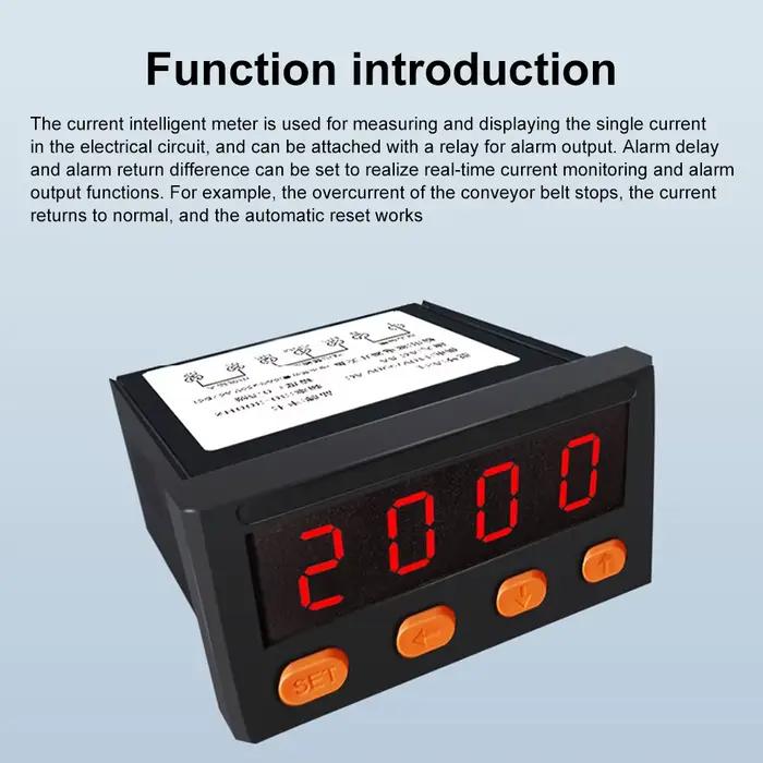 Ampèremètre de commutateur d'affichage numérique intelligent intégré par AC110-220V A31 intégré avec l'alarme supérieure et inférieure de limite