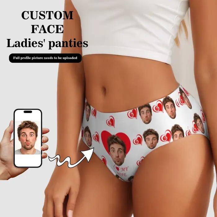 Lingerie personnalisée avec photo du visage pour femmes