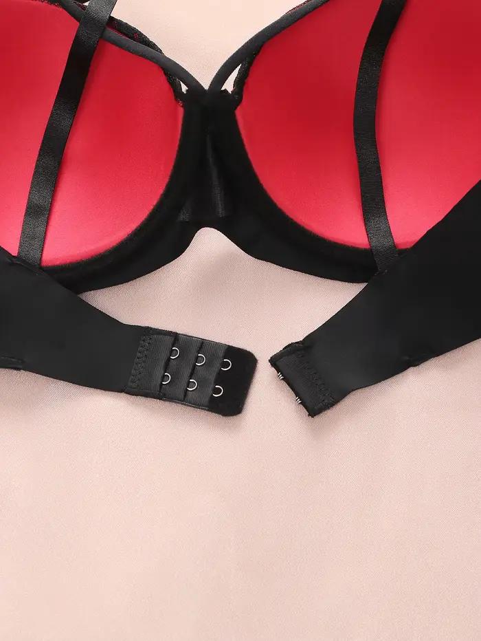 Soutien-gorge anti-affaissement en dentelle noire pour femmes