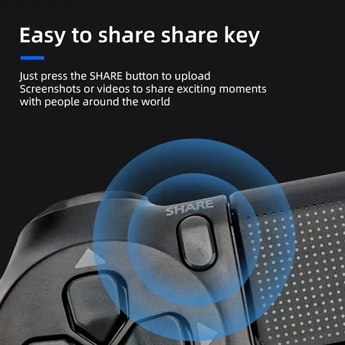 Contrôleur sans fil pour PS4 Console Gamepads Support Bluetooth pour Playstation 4 Slim/Pro Joystick pour IOS/PC/Android/Vapeur