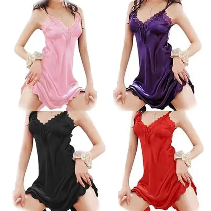Nouvelle Robe de Nuit Longue Épaules Dénudées pour Femme