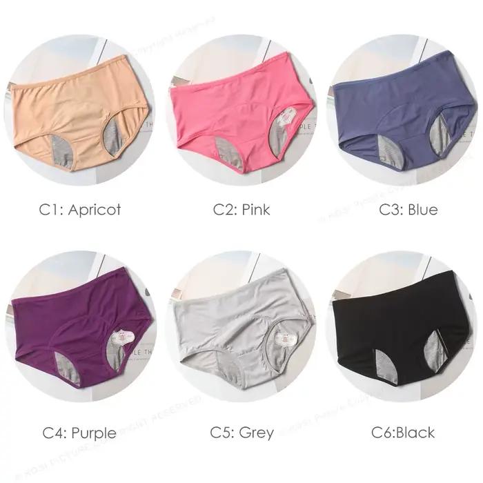 Grande taille 6XL 7XL 8XL rose étanche période menstruelle culotte confort maille femme sous-vêtements femmes slips Lingerie