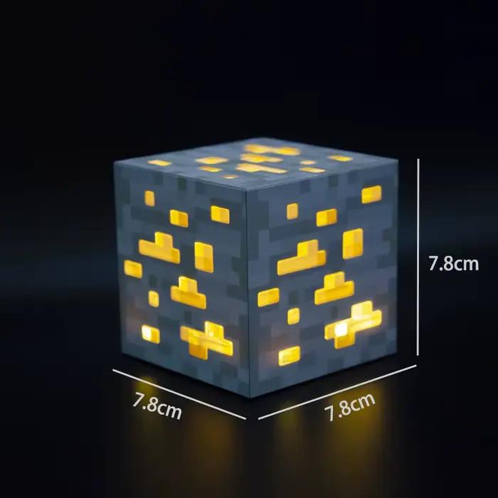 Lampe de nuit LED, Lampe torche de jeu, Lampe Coolie, Modèle de jouet, Lampe d'ambiance, Ornement lumineux, Lampe à minerai, Lampe à minerai en forme de bouteille à couleurs changeantes