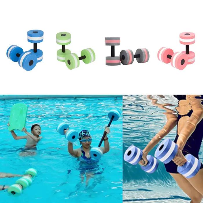 Haltères aquatiques flottants en mousse EVA, poids de natation multifonctionnels, équipement d'exercice aquatique, équipement de fitness confortable