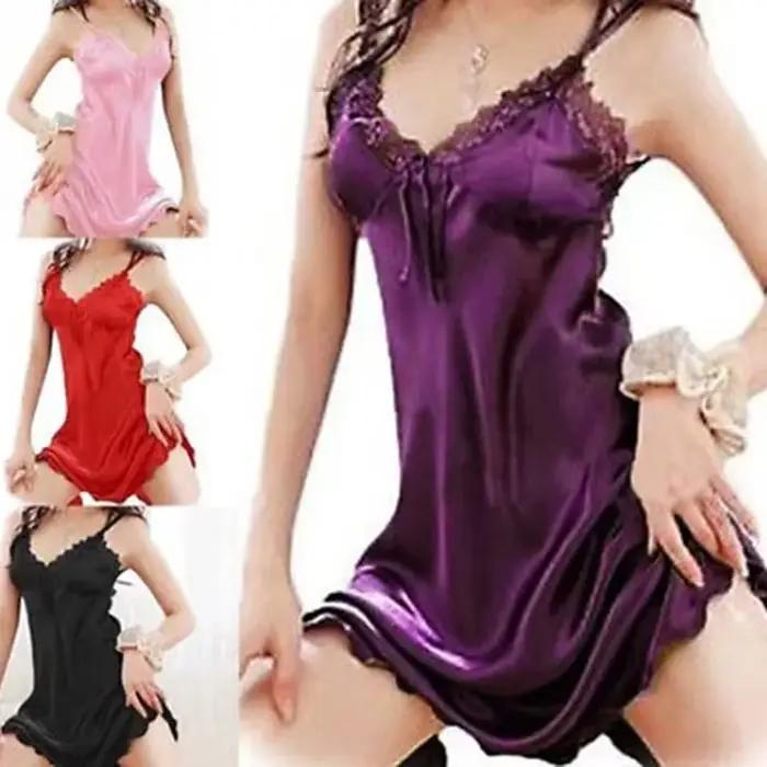 Nouvelle Robe de Nuit Longue Épaules Dénudées pour Femme