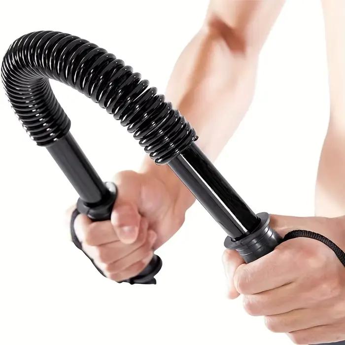 1 barre d'entraînement pour la force des bras | Équipement de fitness à double tête de 66 lb pour l'augmentation musculaire, en fer, couleur