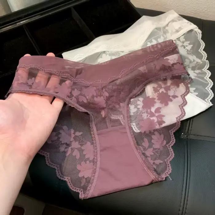 Culottes en dentelle à fleurs en maille