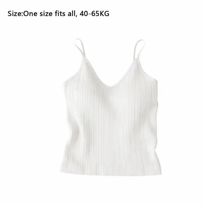 Nouvelle Camisole Col V Sans Manches, Haut Une Pièce à Bonnets Intégrés, Style Halter, Sous-vêtement, Lingerie Française pour Femme