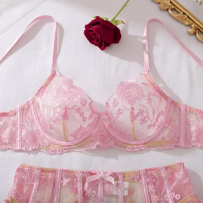 Ensemble de lingerie romantique pour femmes Ellolace