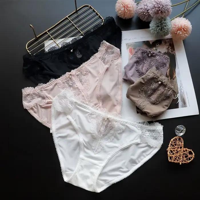 Women's Underwear Panty Sexy Lace Panties Low Waist Seamless Comfort Briefs Woman Fashion Underpants Female Lingerie