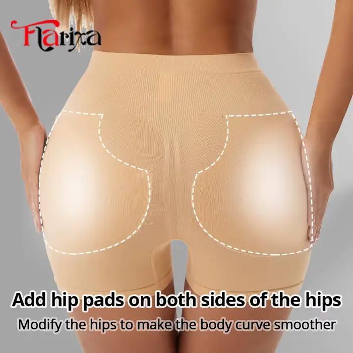 Flarixa bout à bout Shaper culotte avec coussinets amovibles femmes hanches Shapewear Shorts hanche rehausseur sous-vêtements corps Shaper