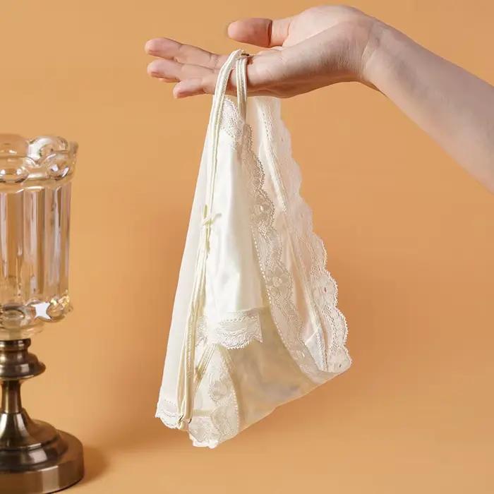 InjUnderwear-Culotte en dentelle souple pour femme