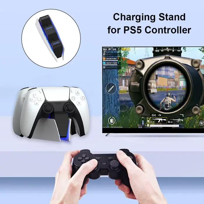 Chargeur pour Sony Play Station Playstation PS 5 PS5, contrôle du contrôleur, Support Dualsense, accessoires, Support de manette de jeu, Support de commande