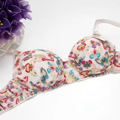 Soutien-gorge en soie de mûrier 100 % double face imprimé