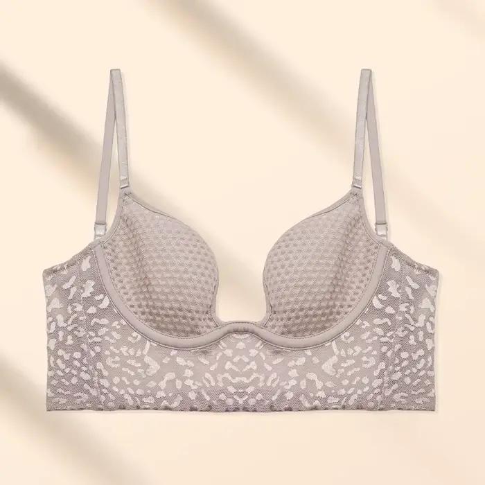 Lingerie française sexy en dentelle léopard pour femmes