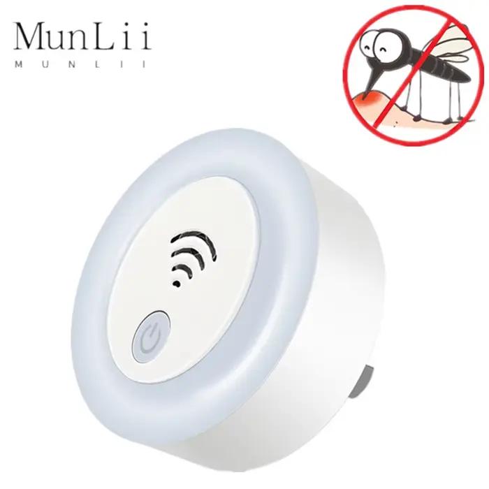 Veilleuse domestique à ultrasons pour mère et bébé, répulsif anti-moustiques, répulsif d'insectes intelligent, conversion morte, intérieur