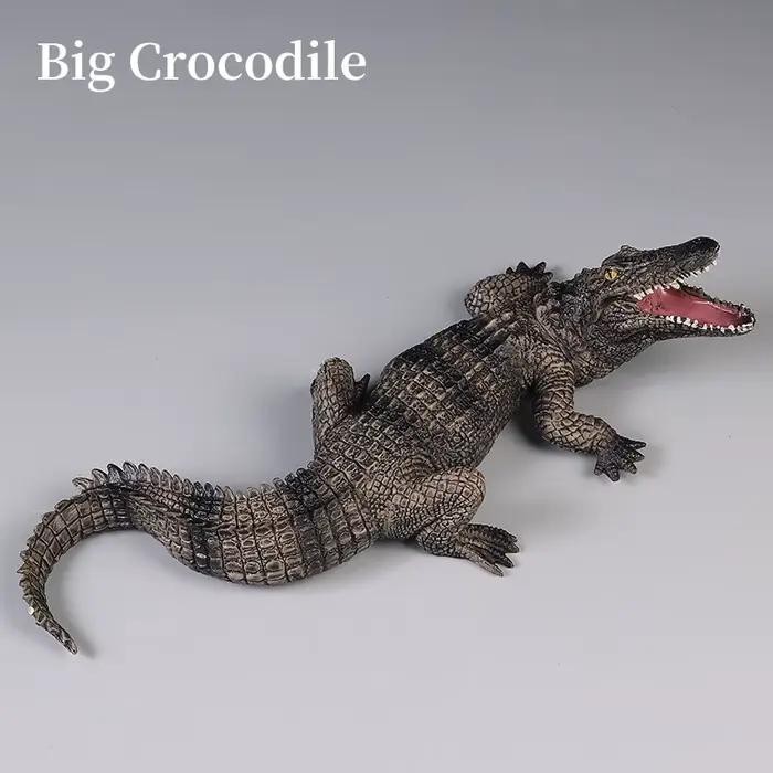 Modèle de crocodile du Nil, alligator sinensis, crocodile empereur, animal sauvage, figurines d'action en PVC, jouet éducatif mignon, cadeau pour enfants