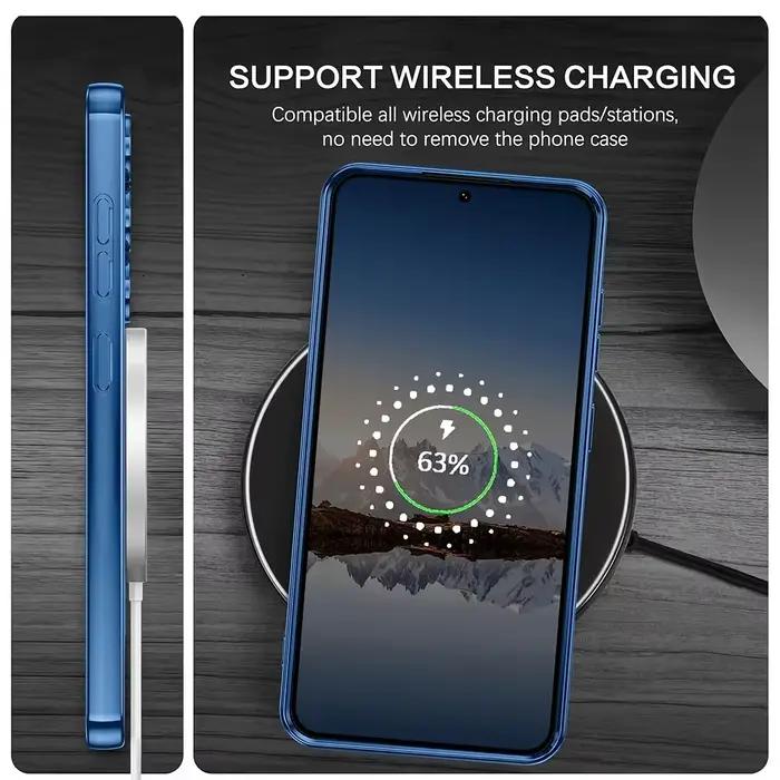 Coque de téléphone magnétique transparente plaquée pour Samsung Galaxy A56 A55 A54 A36 A35 A34 A26 A25 A24 A17 A16 A15 A14 A07 A06 A05