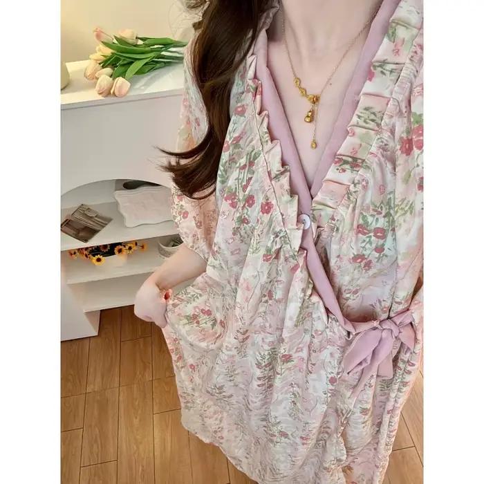 Vêtements de nuit doux pour filles de style japonais