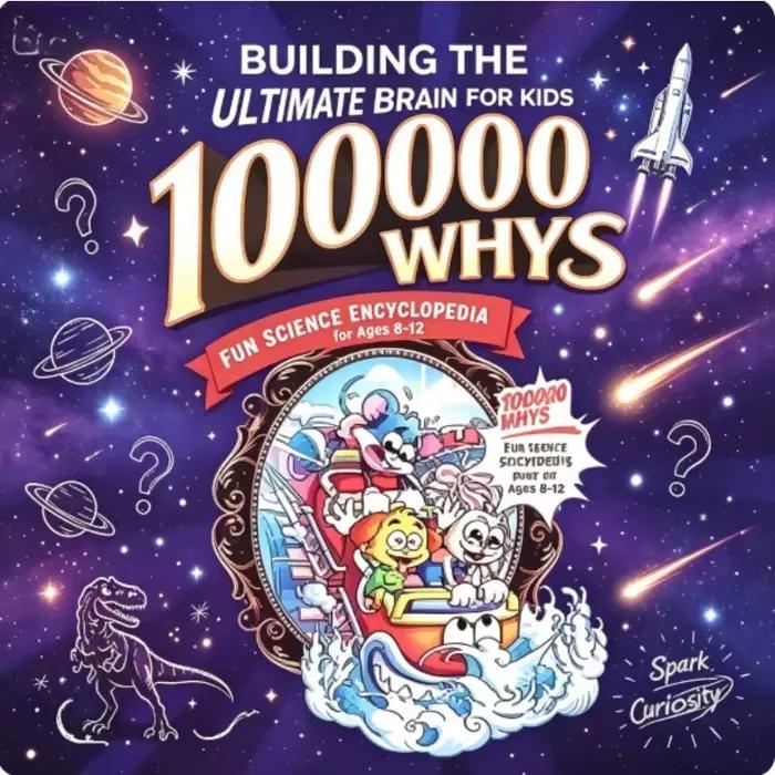 Livre scientifique 100 000 pourquoi pour enfants, développe la pensée critique et la mentalité scientifique, cadeau éducatif STEM pour les 6-12 ans