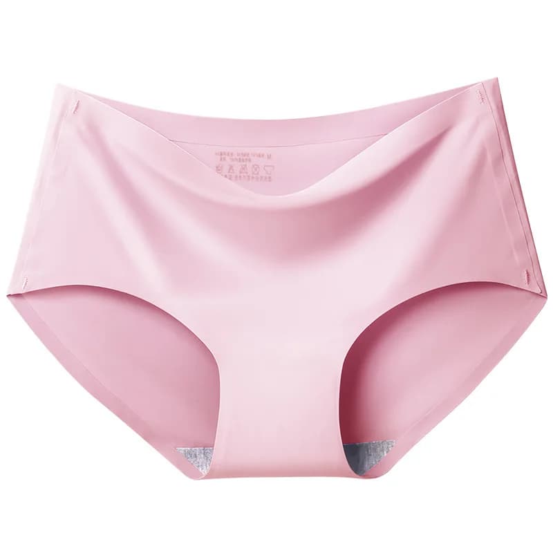 BZEL femmes culottes soie culottes pour femme sans couture femme sous-vêtements doux caleçons solide