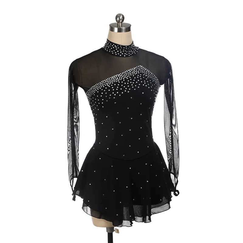 Nasinaya-Robe d'entraînement de compétition de patinage artistique pour femmes, costume AqPerformanc