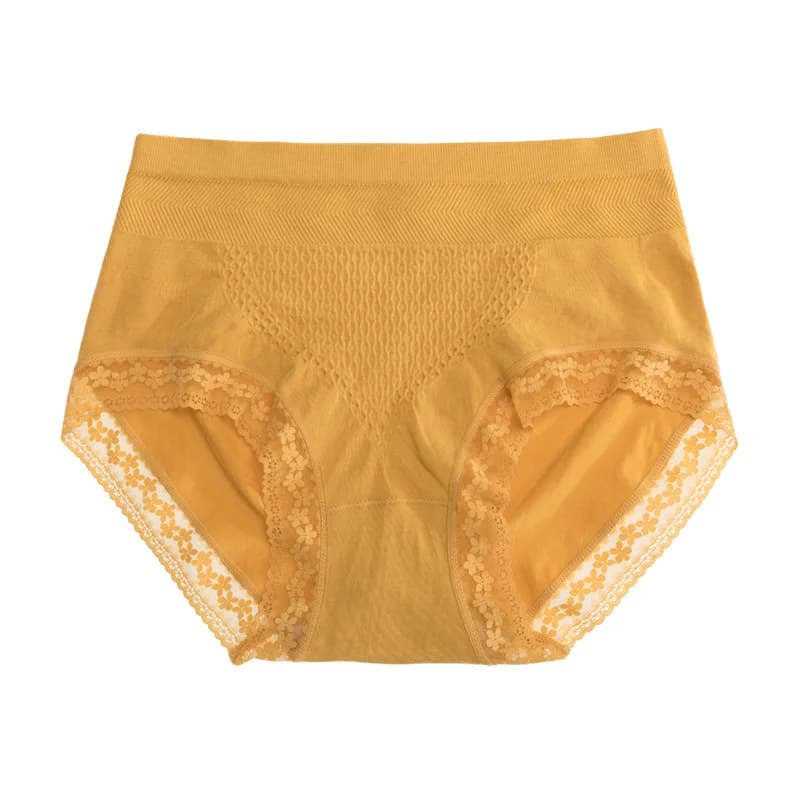 Sous-vêtements en coton pour femmes, culotte en dentelle sexy, taille moyenne, caleçon doux, sans co