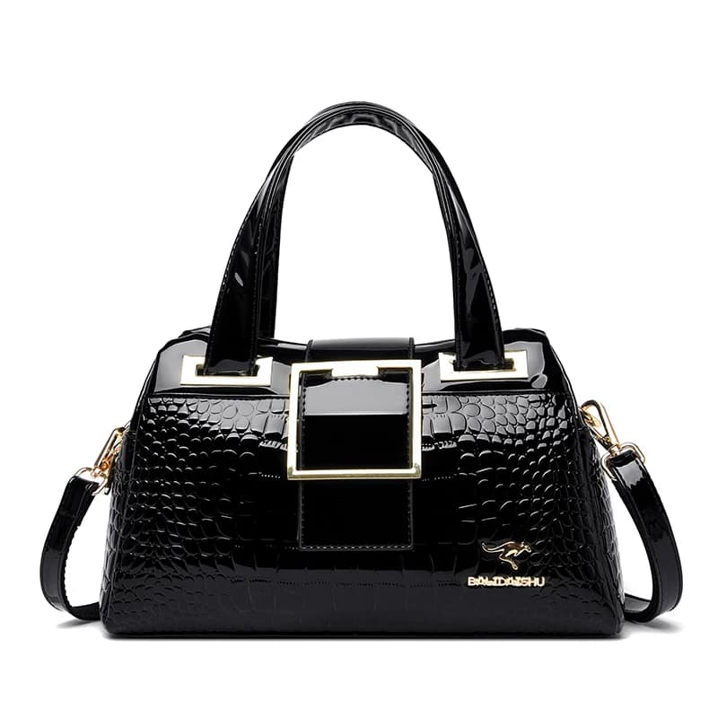 Sac à bandoulière en cuir motif crocodile pour femme, sac à main de créateur de luxe, sacs initiés,