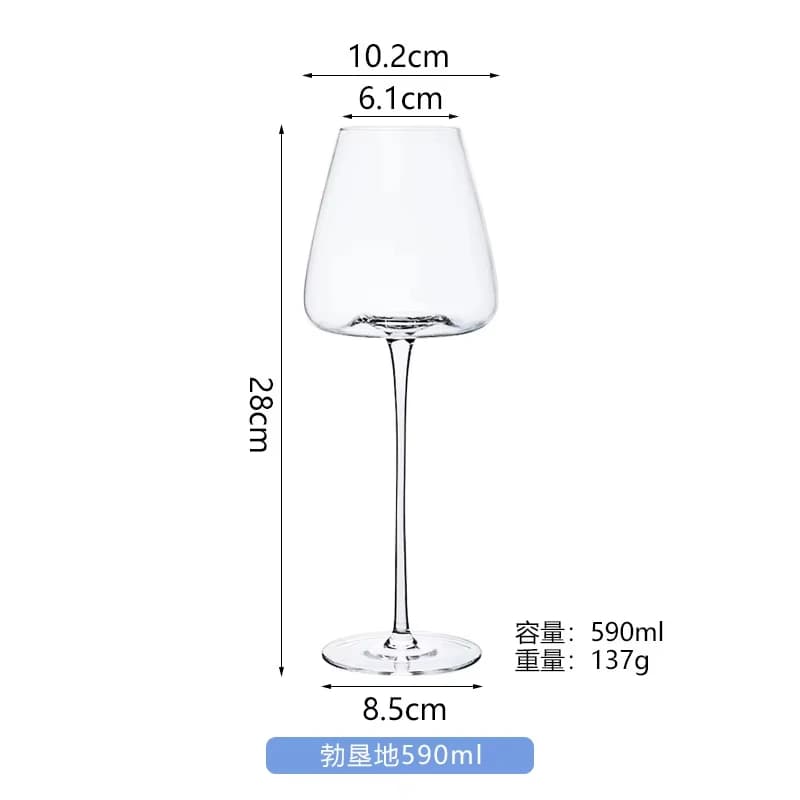 Grands verres à vin européens de 720ml, verres à vin rouge clair bordeaux, verre de cristal de grand