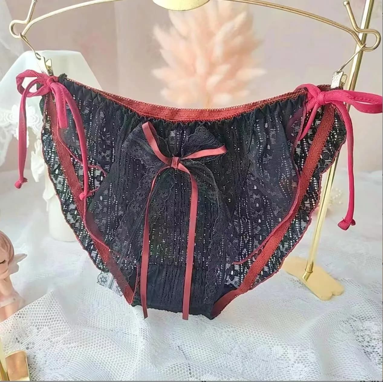 2023 nouveau 100% Photos réelles côté cravate fermer belle mignonne Lolita Kawaii femme homme Couple