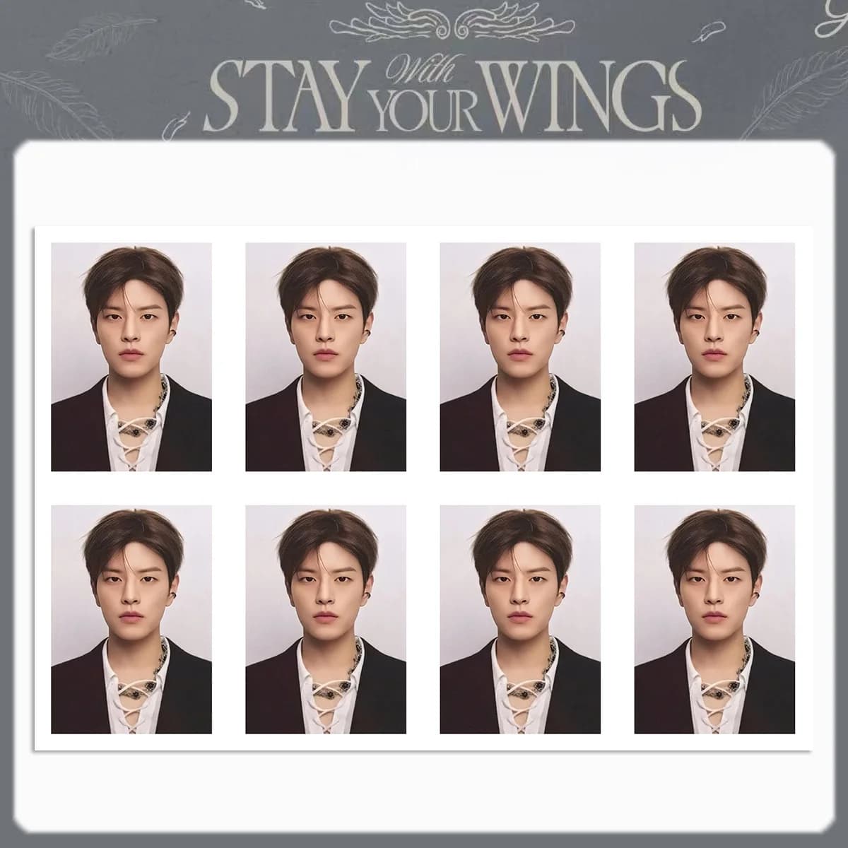 Idol SKZOO Stray Kids Nouvelle Série STAY WITH YOUR WINGS Periphery ID Photo Photo de 1 pouce Felix