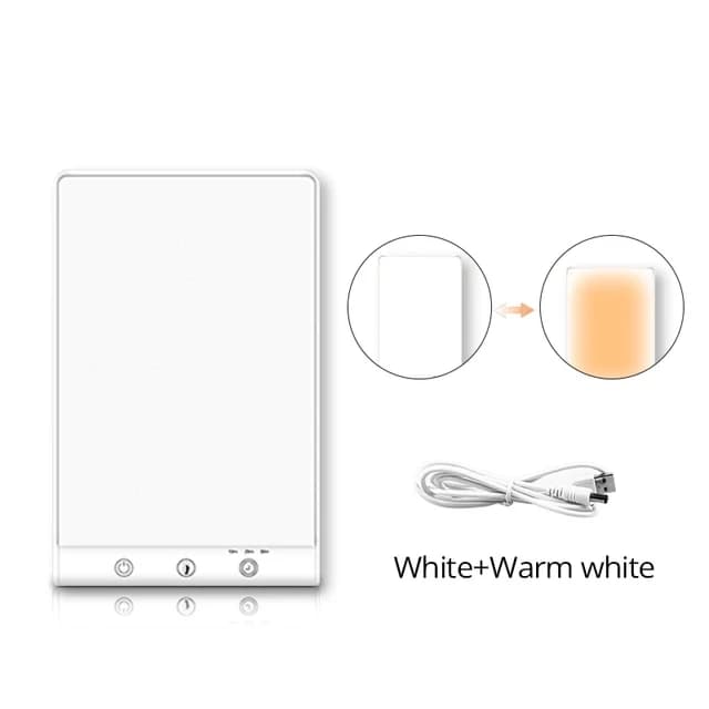 10000 Lux LED lumière triste lampe de luminothérapie 3200k lumière d'ambiance heureuse tactile régla