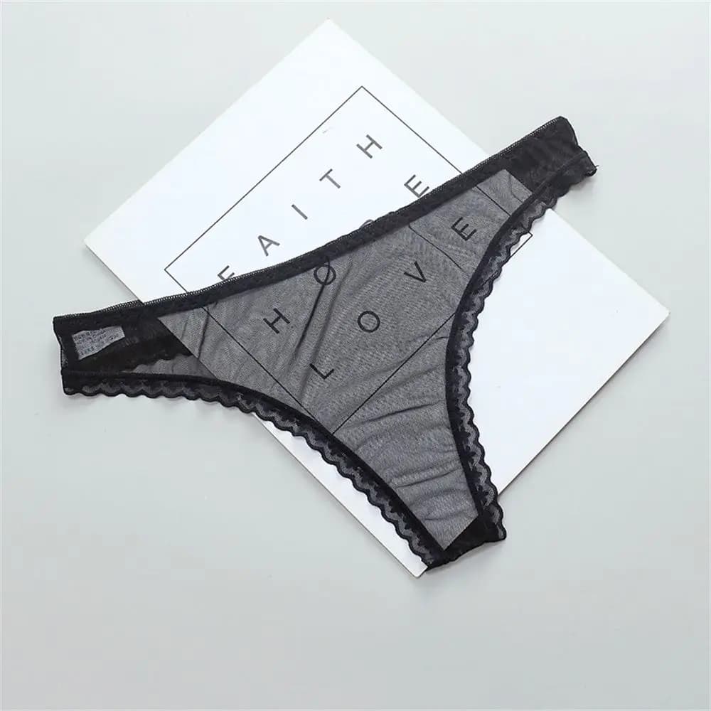 Culottes string sexy pour femmes, lingerie féminine, tanga transparent, culottes en dentelle, sous-v