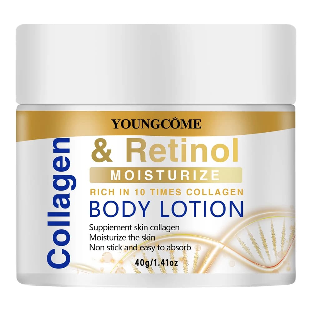 Lotion pour le visage et le corps au collagène et au rétinol, hydratante, non grasse, absorption rap