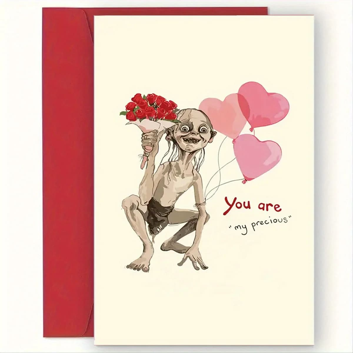 Carte de vœux de Saint-Valentin avec enveloppe, Love You So Much Design teckel, carte en papier pour