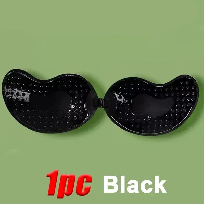 Soutien-gorge Push Up Invisible pour femmes, dos nu, sans bretelles, cache-mamelon, fermeture fronta