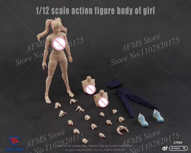 FIGURE folle LT004 1/12 échelle figurine à collectionner Kawaii Double queue de cheval Sport Anime f