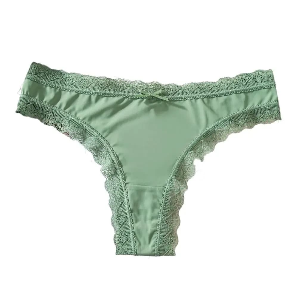 Injpanties de glace sans couture confortables pour femmes, entrejambe en coton, taille basse, nœud e