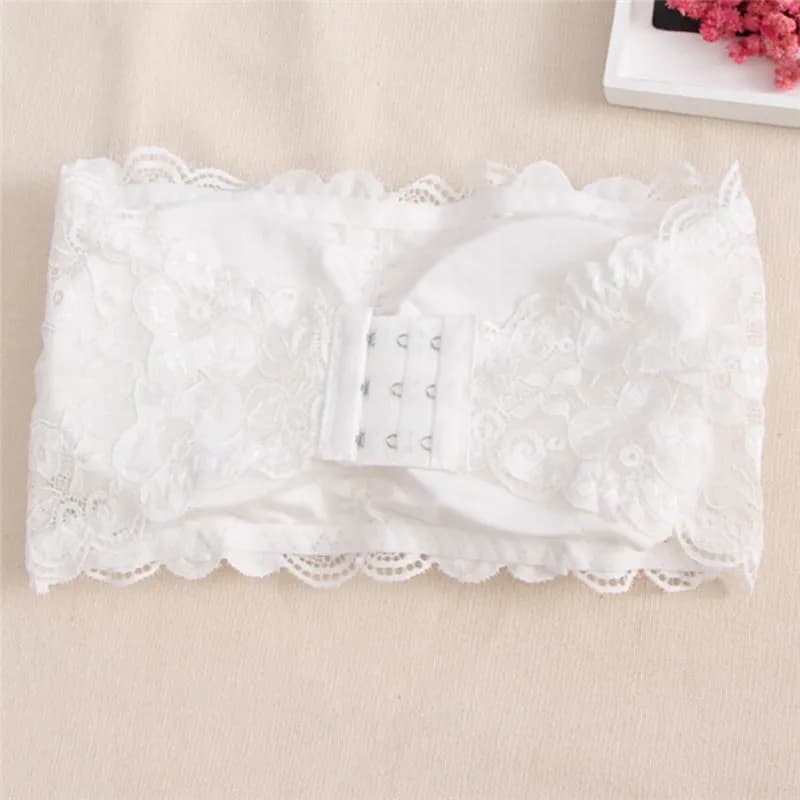Soutien-gorge en dentelle sans bretelles pour femmes, sexy, décontracté, rond, bustier, débardeur