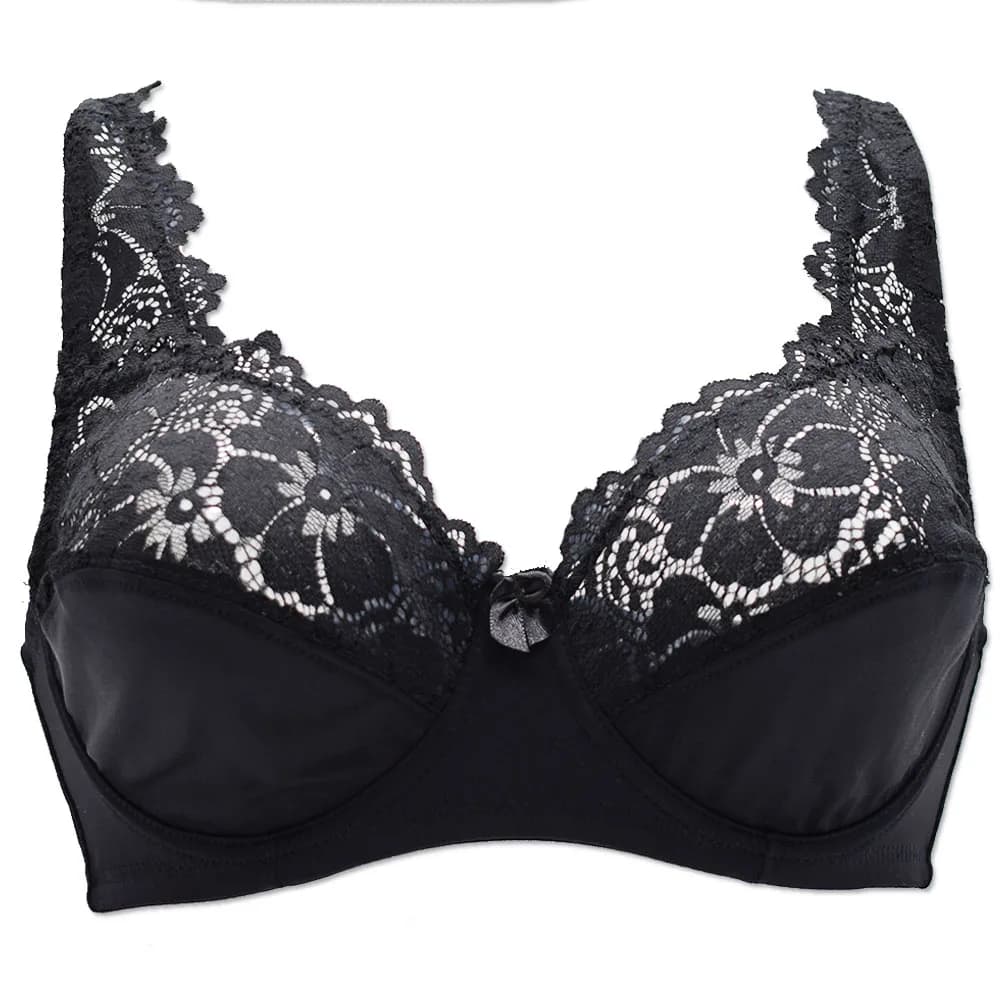 Soutien-gorge en dentelle florale pour femmes, sous-vêtements féminins sexy, bralette à armatures, l