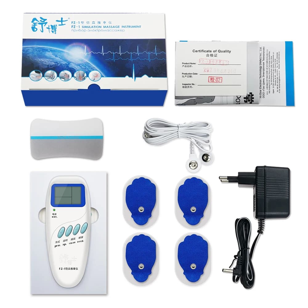 TENS stimulateur musculaire électrique physiothérapie fréquence EMS Acupuncture physiothérapie masse