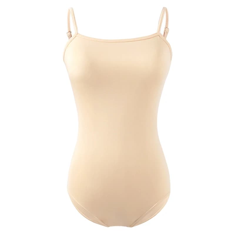 Sous-vêtements de Ballet nus pour femmes et filles, Camisole de gymnastique sans couture, couleur pe