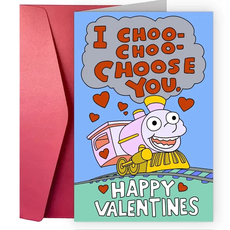 Carte de saint-valentin mignonne, 1 pièce, carte d'anniversaire amusante pour petit ami et petite am