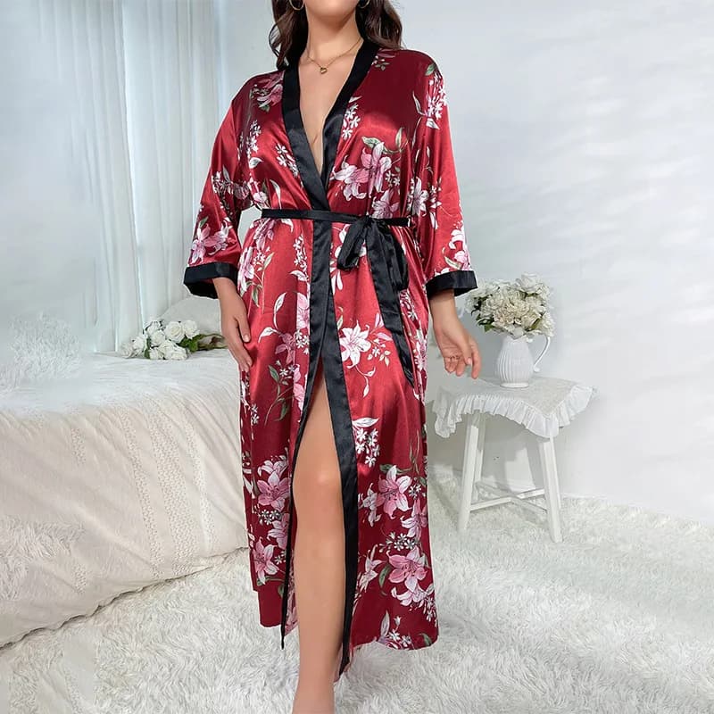 Pyjamas grande taille pour femmes, mode féminine, pyjamas décontractés, amples, imprimés, pyjamas lo