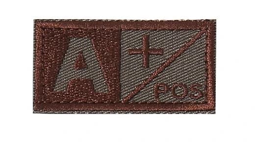 ABO-Danemark ge brodé de groupe sanguin, étiquette marron Tan, sac à dos DulWaistpack de premiers so