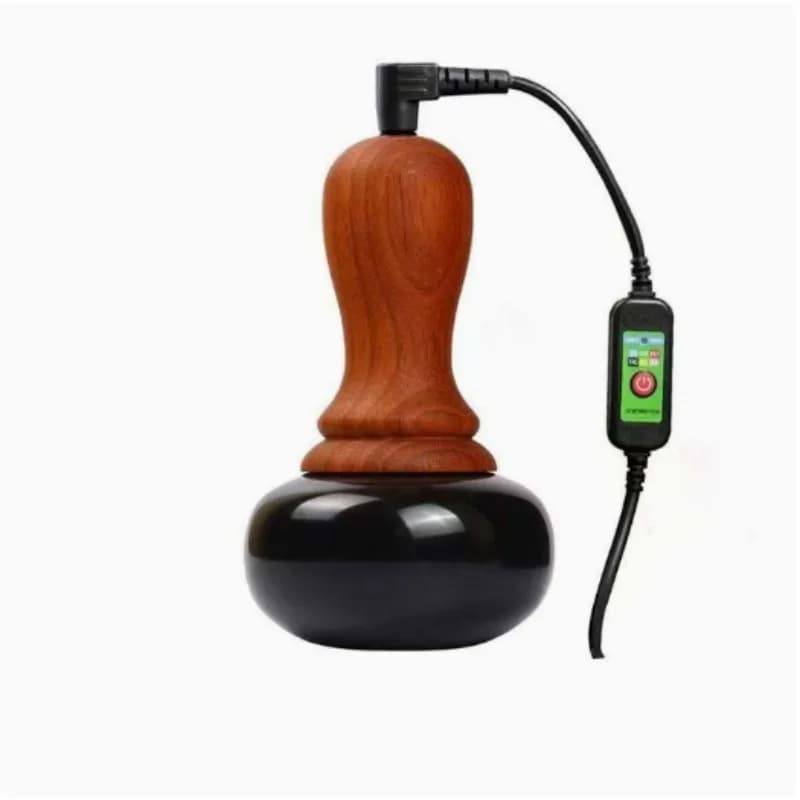 Outil de massage électrique Gua Sha en pierre Bian pour le dos et le corps, avec fonction de grattag